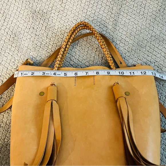Madewell Tassels Bucket Bag w/ Braided Handles - Picture 7 of 8